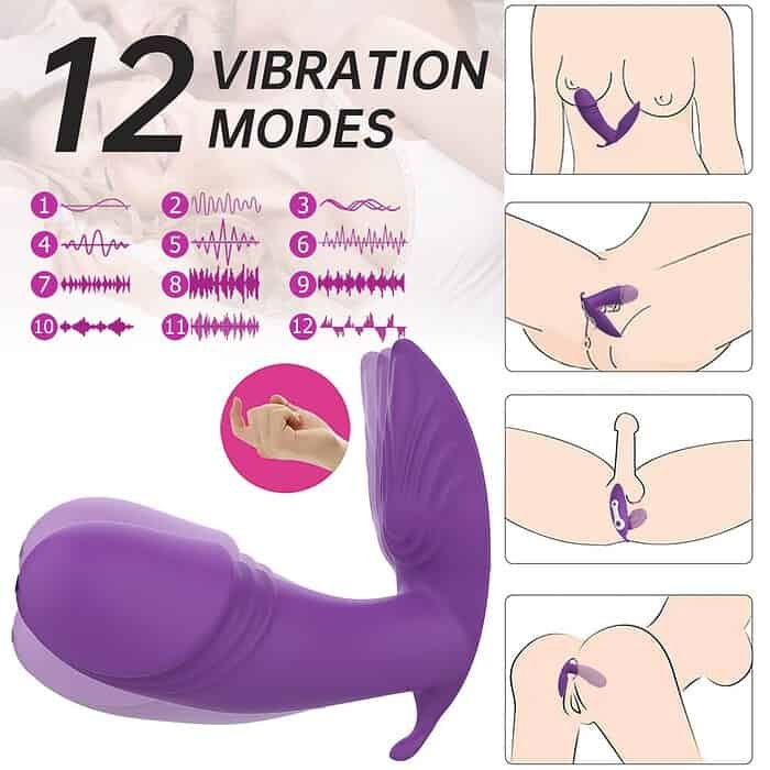 12 Speed Silicone Strap-on Vibrator - Image 23