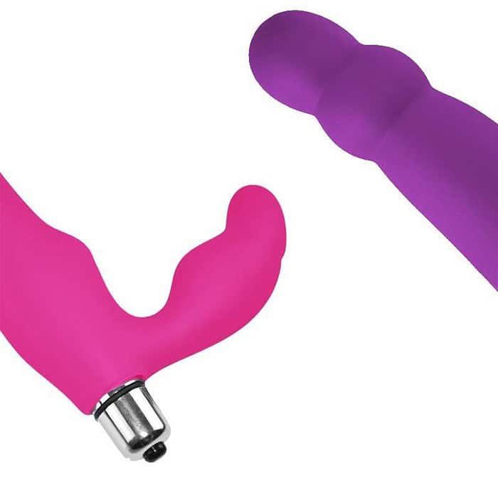 Strapless Strapon Dildo Vibrator G-Spot Massager - Image 5