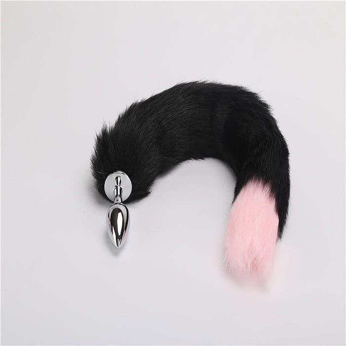 False Fox Tail With Metal Anal-Butt Plug - Image 7