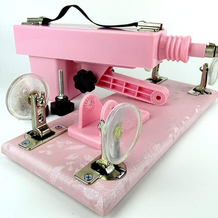 Pink Sex Machine with 5 Dildos and 1 Masturbation Cup - Image 8