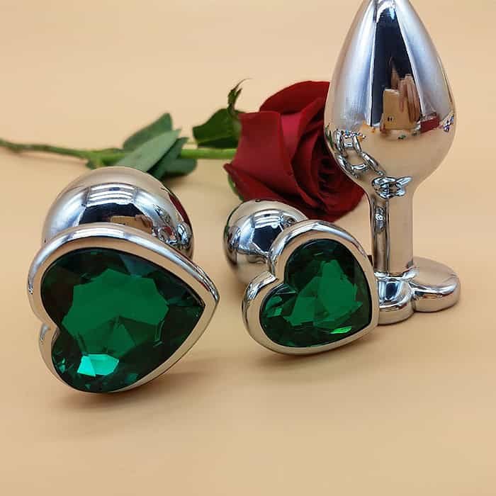 3pcs Diamond Butt Plug Anal Plug (Heart Shape) - Image 6