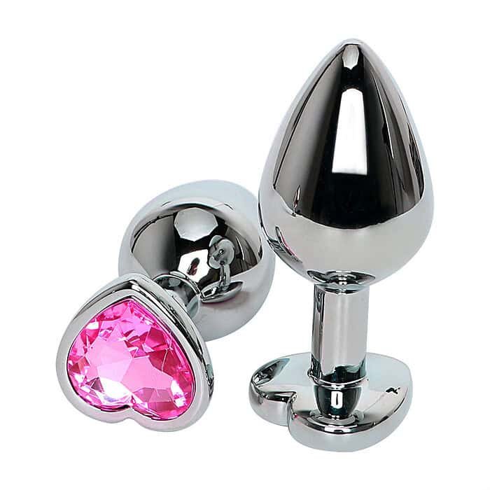 3pcs Diamond Butt Plug Anal Plug (Heart Shape) - Image 22