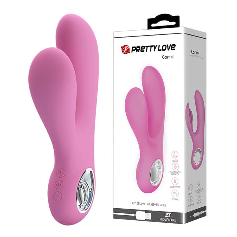 Wholesale 7-Function Vibration USB Rechargeable Rabbit Vibrator