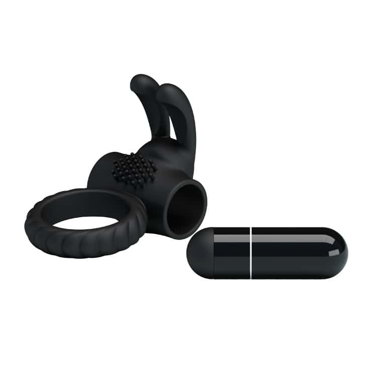 Vibrating Silicone ABS Power Cock Ring Men's Toys