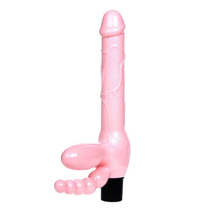 Vibrating Strapless Strap On Delivers Dildos - Image 2