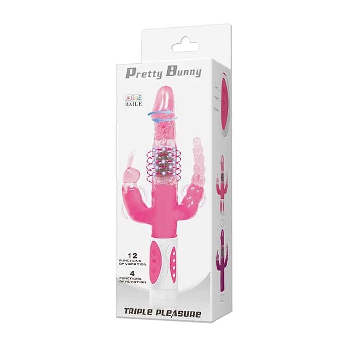 12 Speed Double Ended Rabbit Vibrator Dildo - Image 5