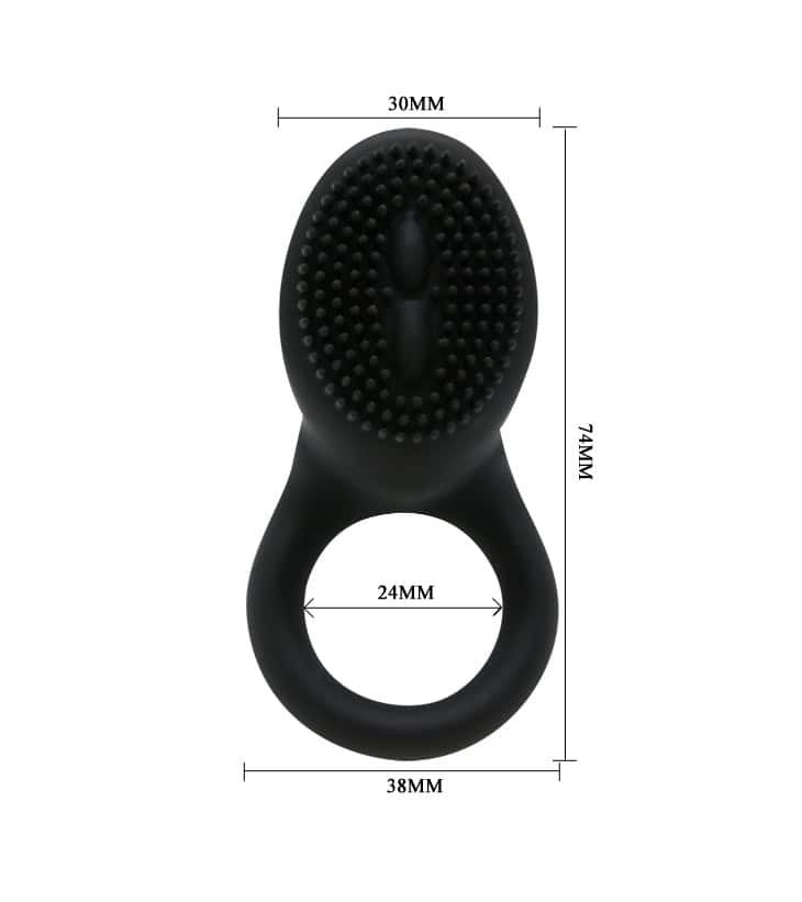 Silicone Vibrating Clit Stimulator Cock Ring