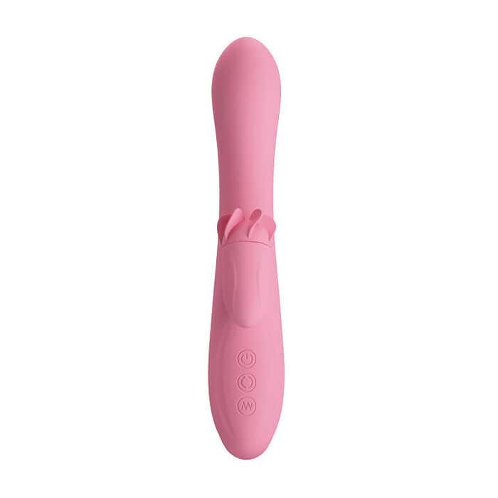7 Speed Vibrating Silicone Vibrator In Pink - Image 3