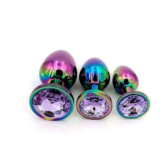 3pcs Colorful  Anal Plug Set - Image 21
