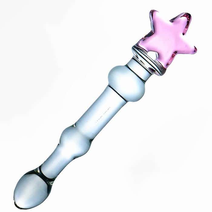 Medium Size Glass Dildo Anal Butt Plug - Image 5