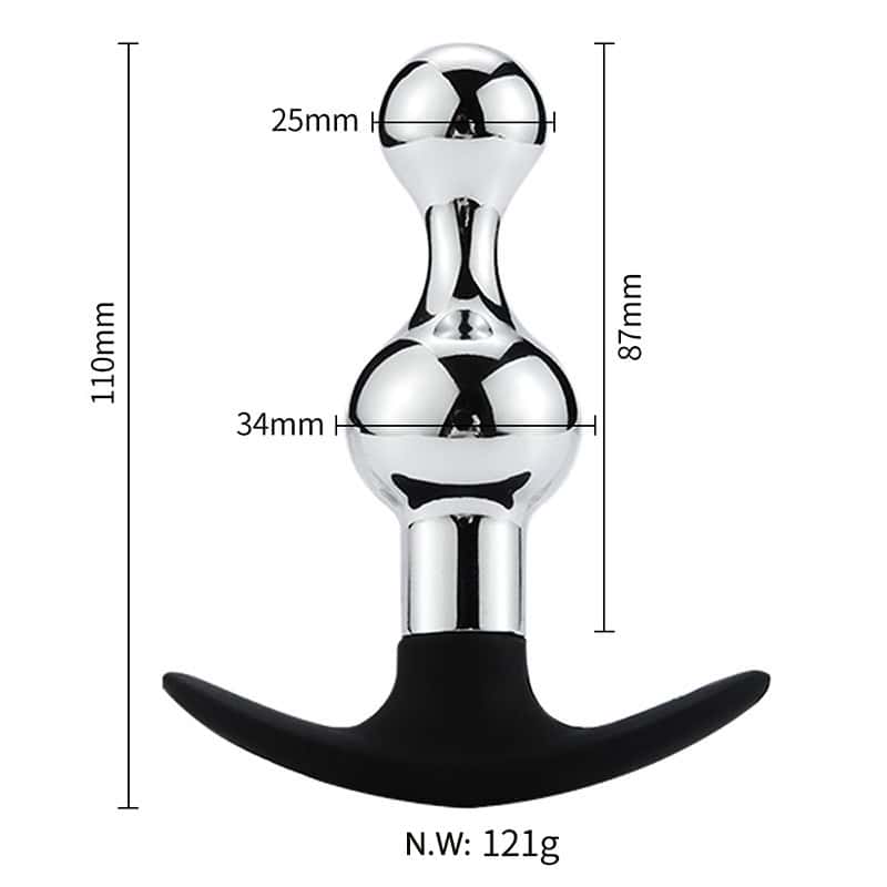 Metal Anal Plug Stainless Steel Anal Beads 1