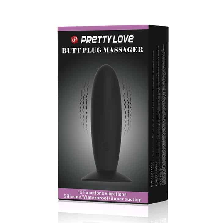 12 Speed USB Rechargeable Anal Plug 