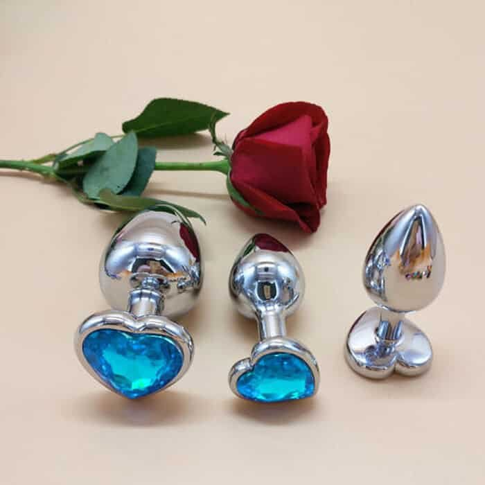 3pcs Diamond Butt Plug Anal Plug (Heart Shape) - Image 17