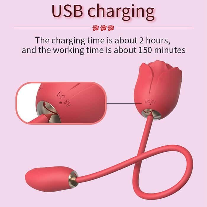 10 Speed Rose Clitoral Sucking Vibrator - Image 7