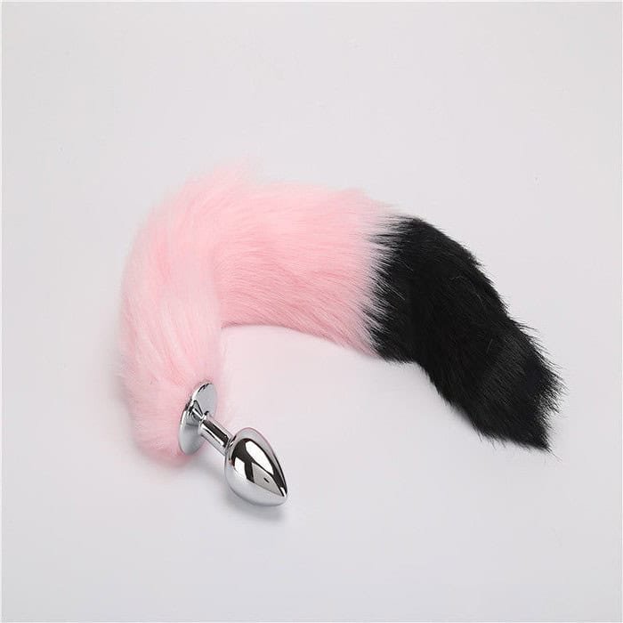 False Fox Tail With Metal Anal-Butt Plug - Image 3