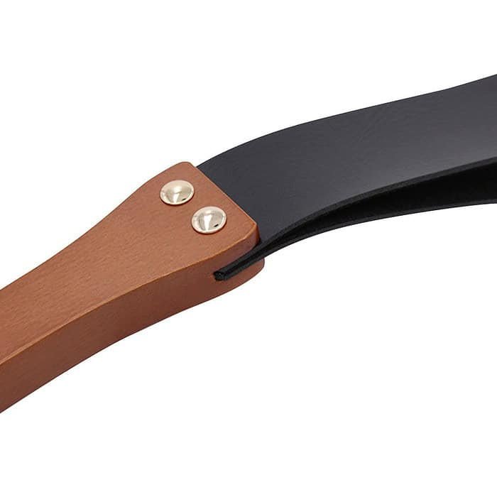 Leather & Wood Handle Spanking Paddle Spanker - Image 4
