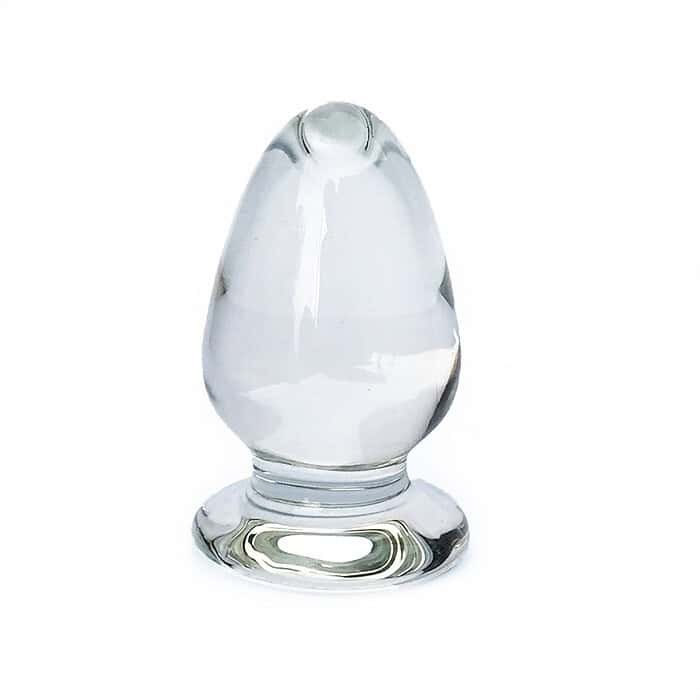 Glass Dildo G-Spot Stimulation Massager Crystal Anal Plug - Image 2