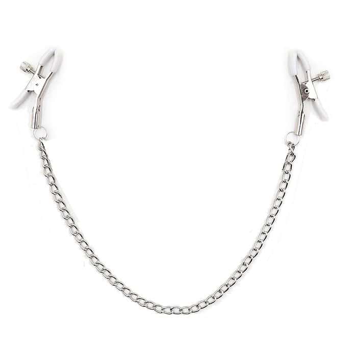 Smooth Slick Nipple Clamps Metal Chain - Image 13