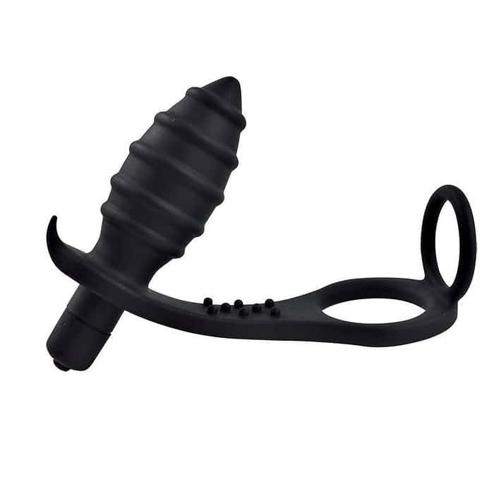G-spot Prostate Massage Butt Plug Cock Ring - Image 6