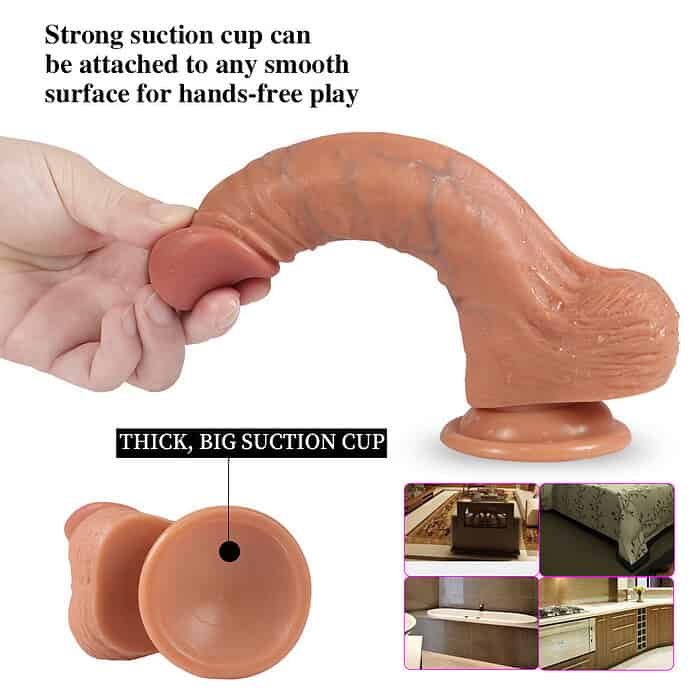 Big Inch Realistic Dildo With Suction Cup Large Real Feel - Image 9