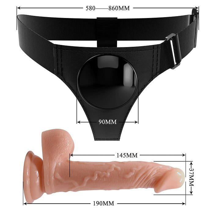 Strap-On Harness Kit with 7.2 Inch Dildo - Image 7