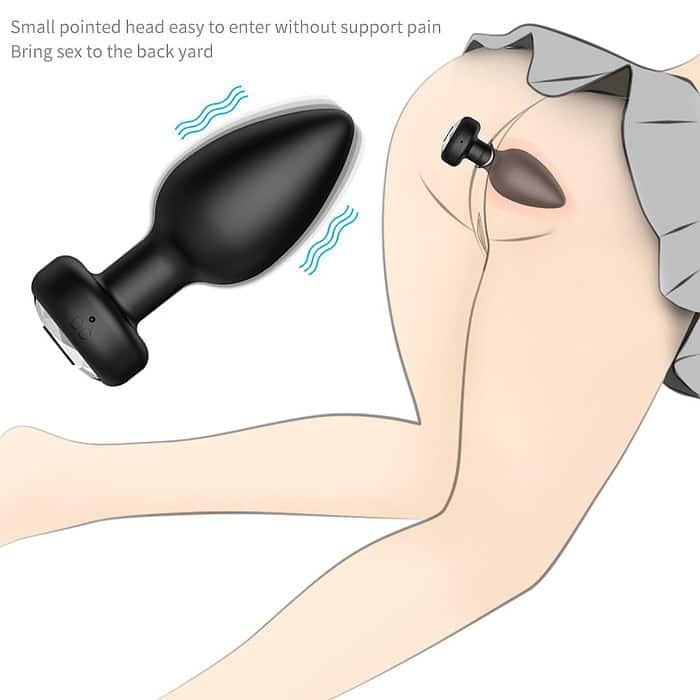 Wireless Remote Control Vibrating Silicone Anal Plug - Image 12