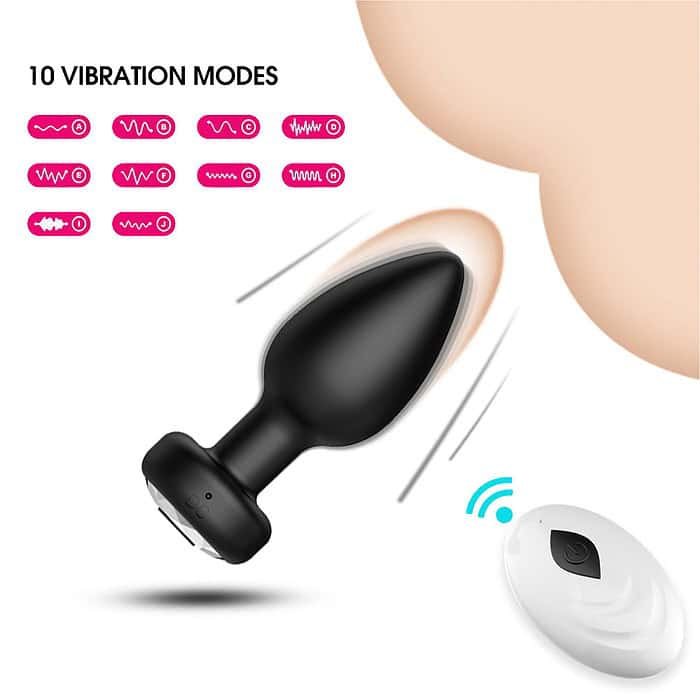 Wireless Remote Control Vibrating Silicone Anal Plug - Image 6
