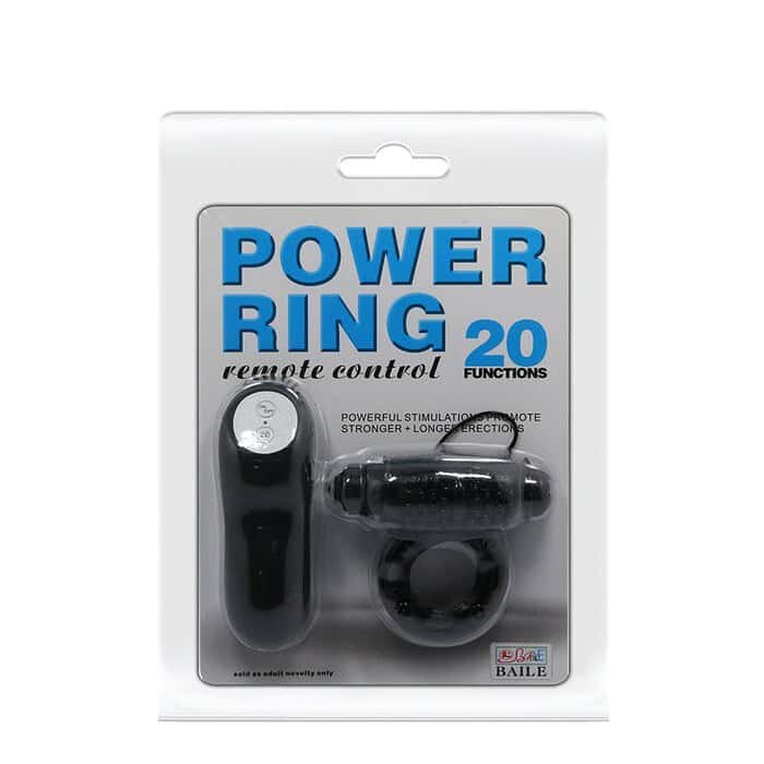 20 Speed Vibrating Cock Ring In Black - Image 4