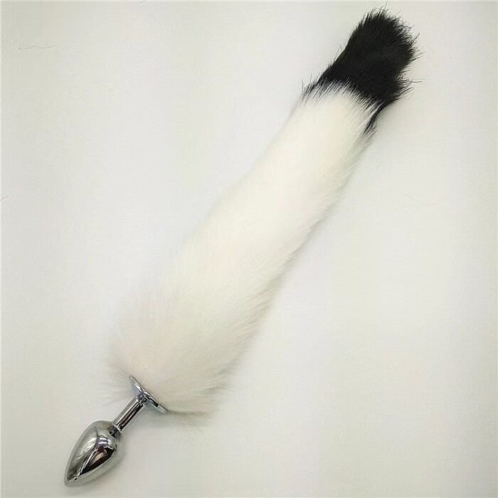 False Fox Tail With Metal Anal-Butt Plug - Image 10