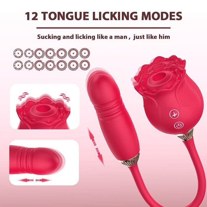 12 Frequency Rose Clitoral Sucking  Jumping Egg - Image 15