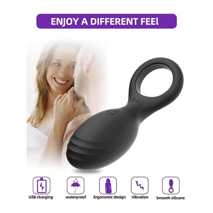 10 Speed USB Rechargeable Vibrating Cock Ring - Image 11