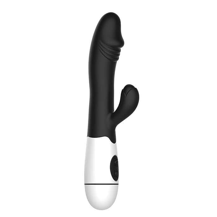 Dual Vibrator Clitoral Stimulator Vibrating Dildo - Image 5