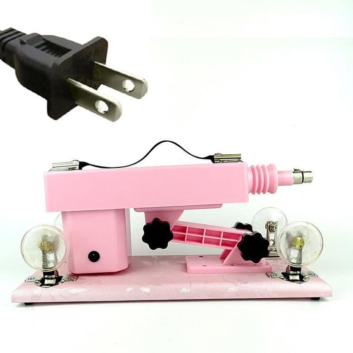 Pink Sex Machine with 5 Dildos and 1 Masturbation Cup - Image 5