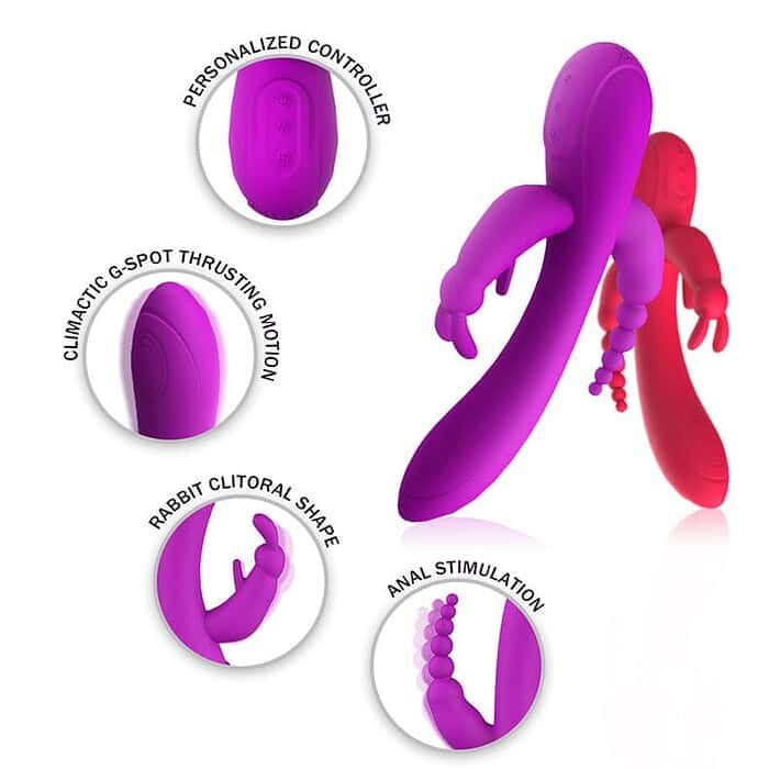 12 Speed Double Ended Rabbit G-spot Vibrator - Image 20