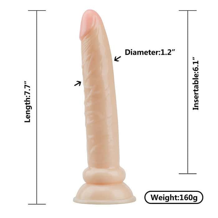 7.7' Flesh Suction Cup Dildo - Image 5