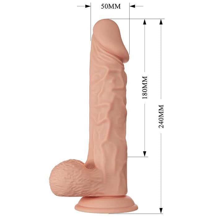 9.4 Inch Extra Realistic Vibrating Dildo - Image 4
