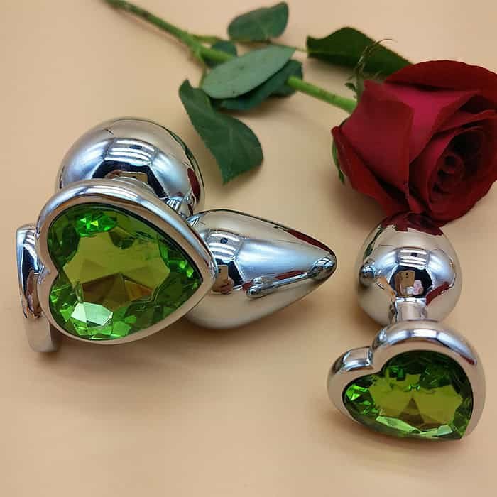 3pcs Diamond Butt Plug Anal Plug (Heart Shape) - Image 24