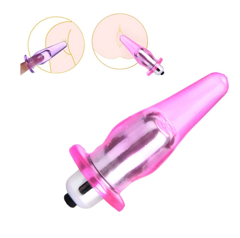 Vibrating Butt Plug Dildo Vibrator