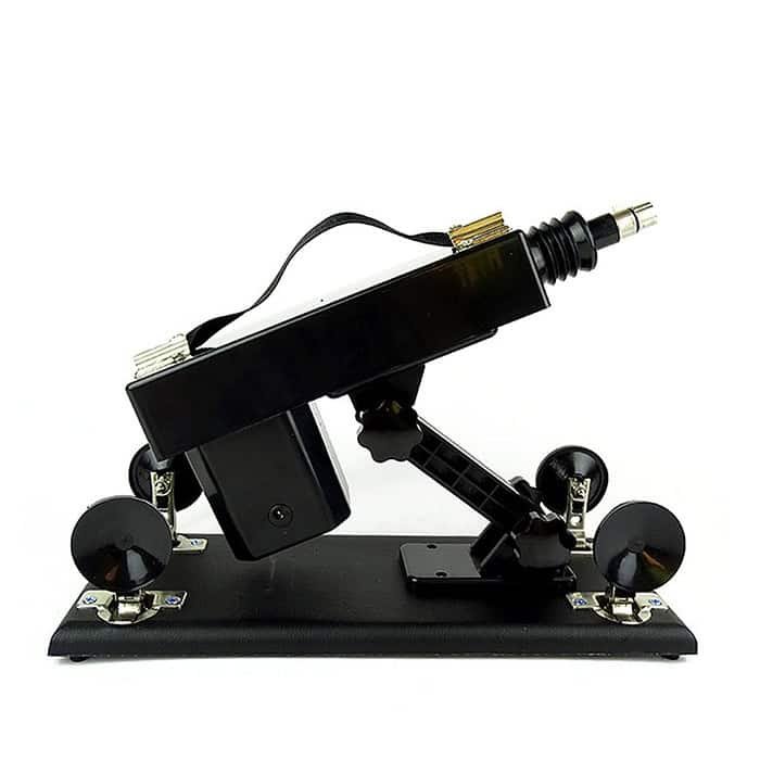 Adjustable Black Sex Machine with 6 Dildos - Image 20