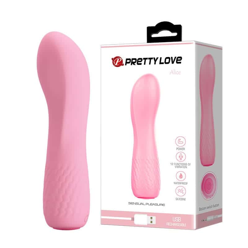 Wholesale 12-Function Vibrations USB Rechargeable Silicone Vibrator