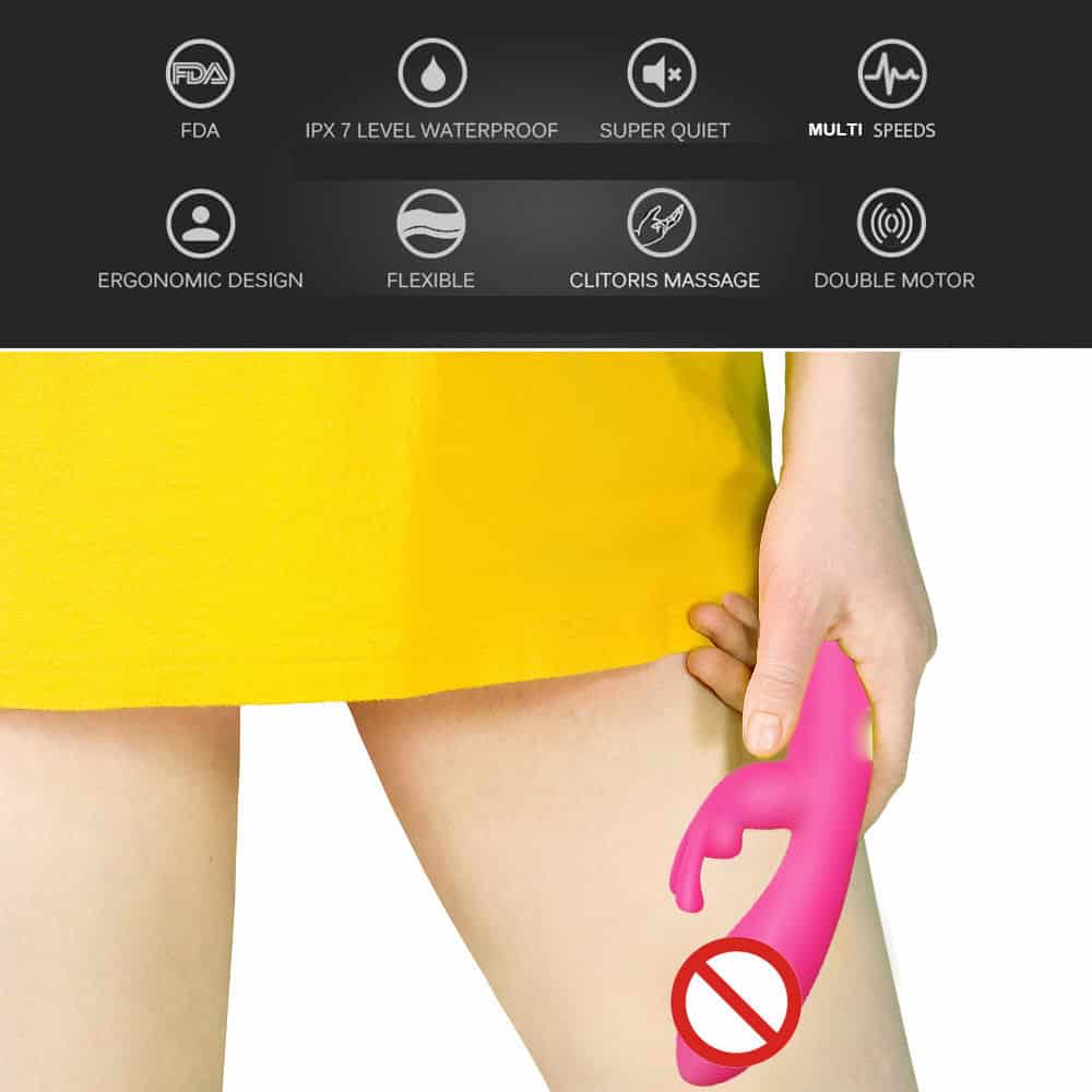 Multi Speed USB Rechargeable Rabbit Vibrator