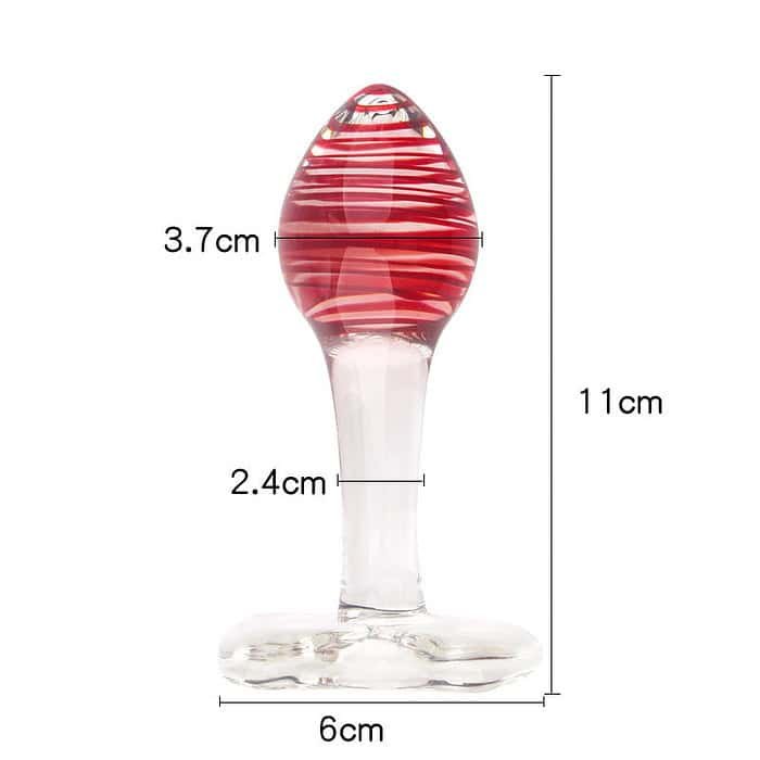 Glass Anal Plug G-Spot Massager Dildo Crystal Butt Plug - Image 7