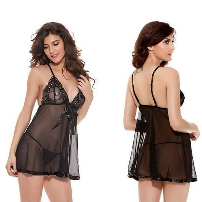 Sexy Women's Plus Size Lingerie Lace Dress Nightwear Sleepwear G-string - Image 14