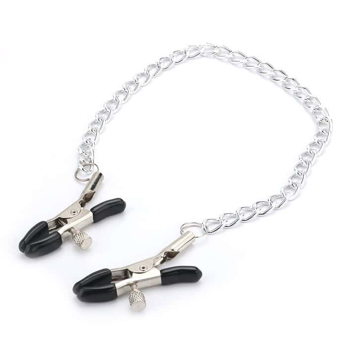 Smooth Slick Nipple Clamps Metal Chain - Image 25