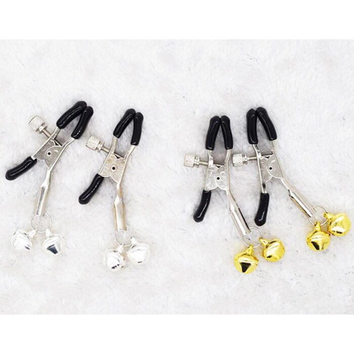Metal Nipple Clamps Teasing Stimulates (2 bells) - Image 11