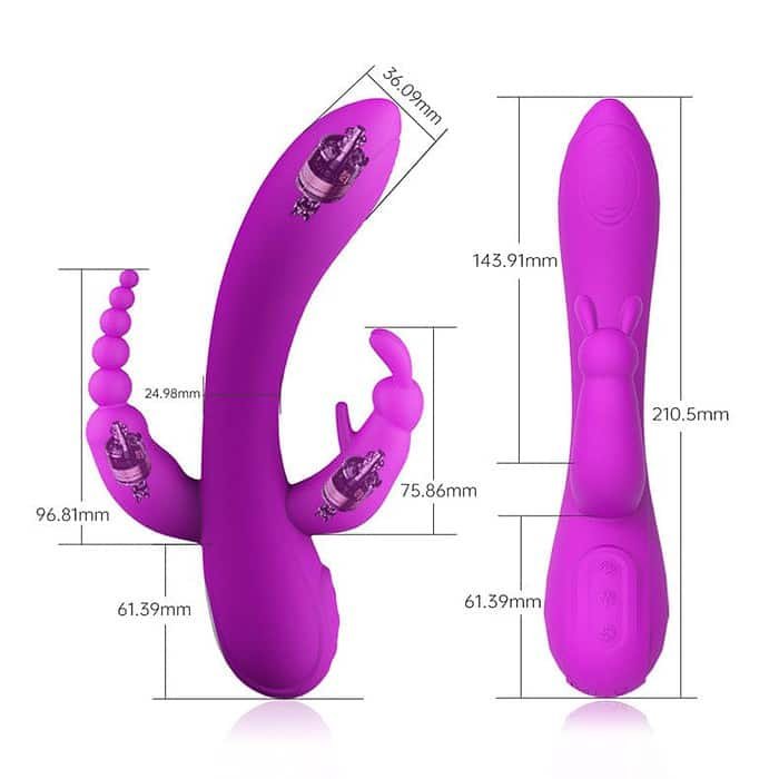 12 Speed Double Ended Rabbit G-spot Vibrator - Image 16