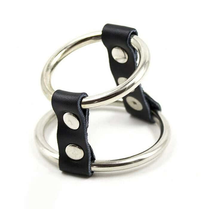 Dual Cock Ring With Ball Double Penis Rings Last Longer Adult Sex Toys - Image 3