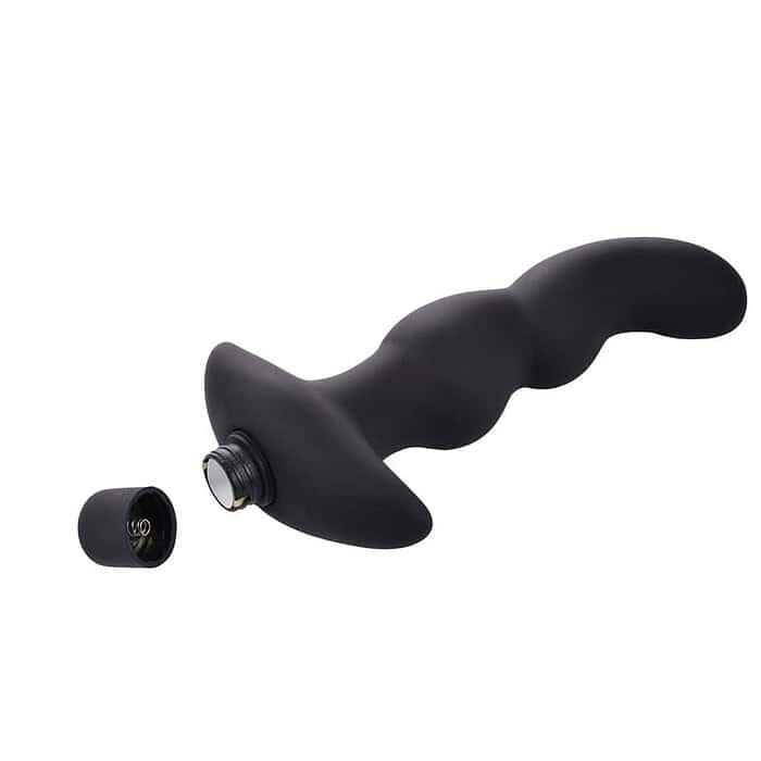 Silicone Vibrating Anal Butt Beads Plug - Image 3