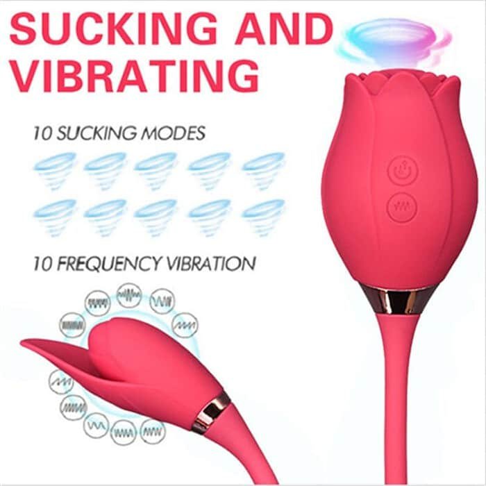 10 Frequency Clitoral Sucking Rose Jumping Egg - Image 7