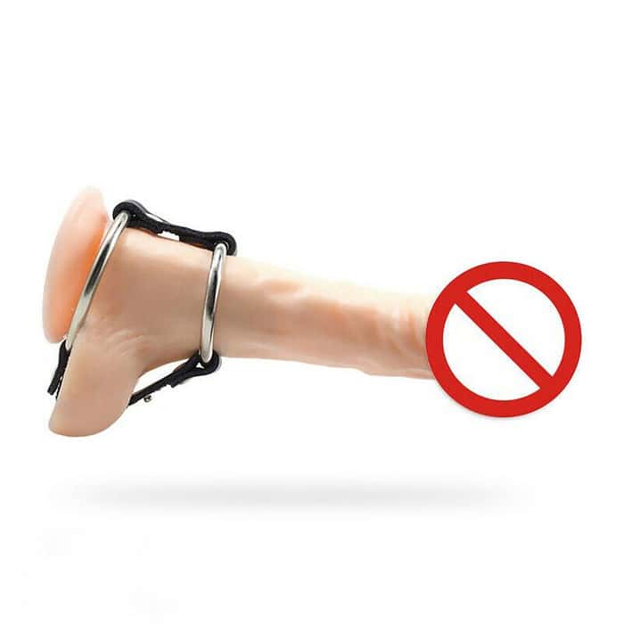 Dual Cock Ring With Ball Double Penis Rings Last Longer Adult Sex Toys - Image 4